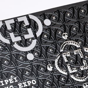 立體浮銀＋立體局部光