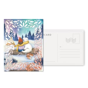 雙層雷射雕刻明信片