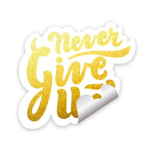 冷燙超黏貼紙(霧膜+彩色印刷+無白墨)